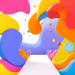 3D abstract illustration with rainbow shapes and Indian-inspired motifs forming a colorful bridge symbolizing LGBTQ+ inclusivity and connection.